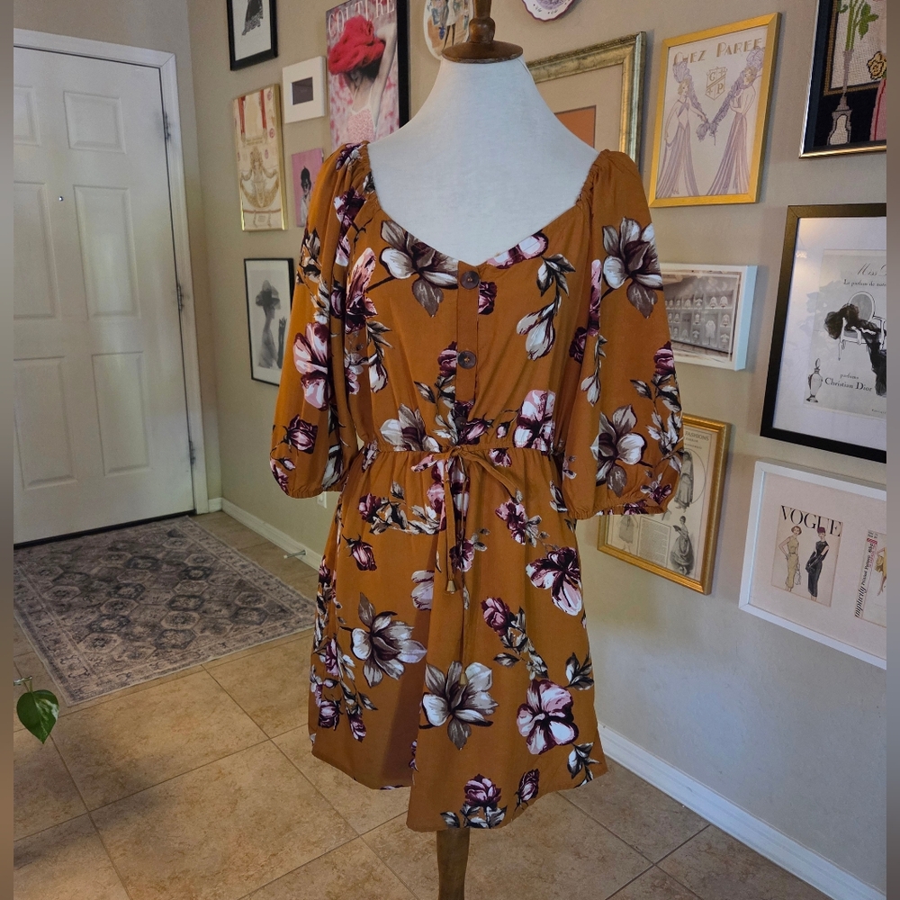 Indulge In Style Sienna Floral Mini Dress NEW